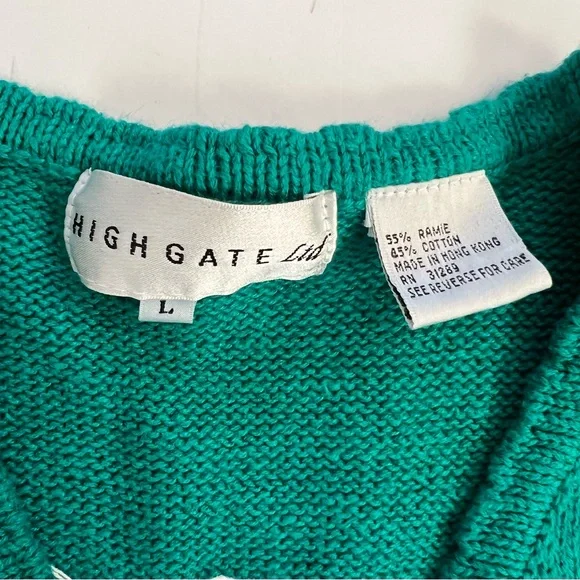 Vintage 1990s Scalloped Fair Isle Winter Sweater Vest - Picture 4 of 6